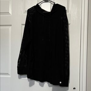 Livi Active Black Hoodie W/ Mesh Sleeves